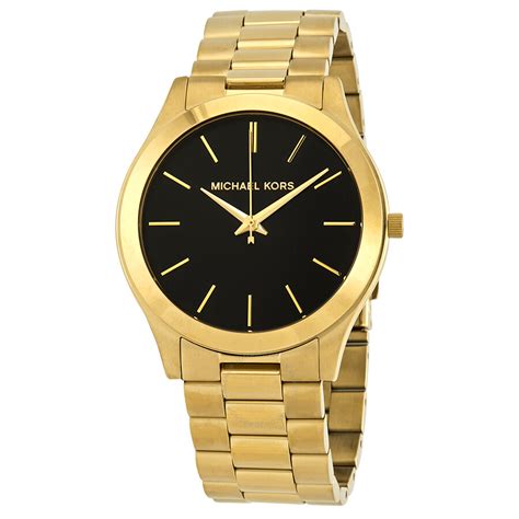 michael kors slim runway watch mk8621|michael kors black runway watch.